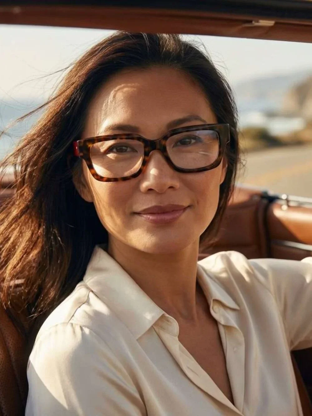 Gucci GG1666O 006 Square Eyeglasses - Havana with Red 53mm
